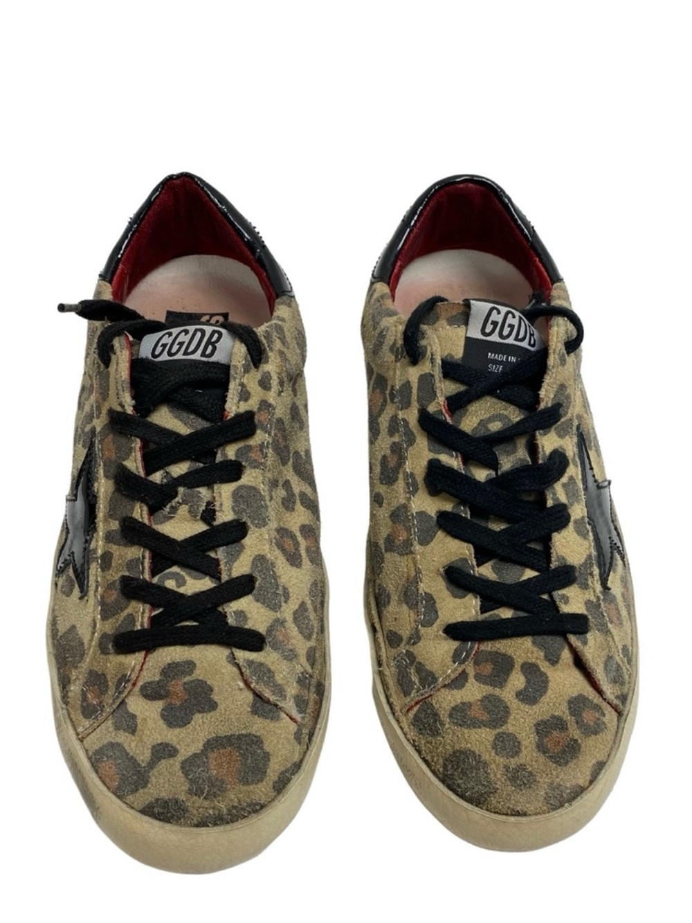 GGDB Golden Goose Superstar Low-Top Leopard Print Sneakers - Size 39